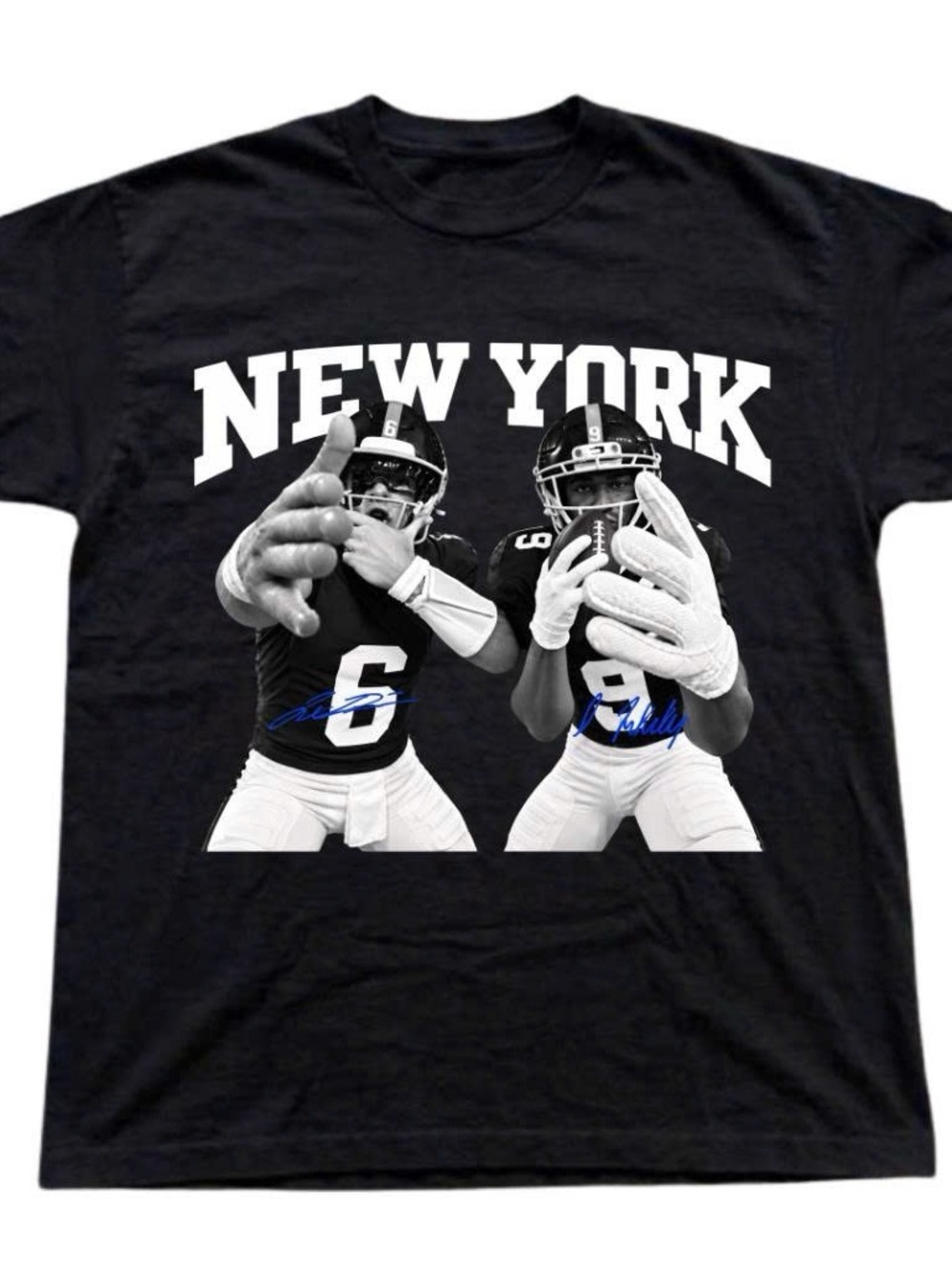 NEW YORK GIANTS Graphic Sports Tee - Black